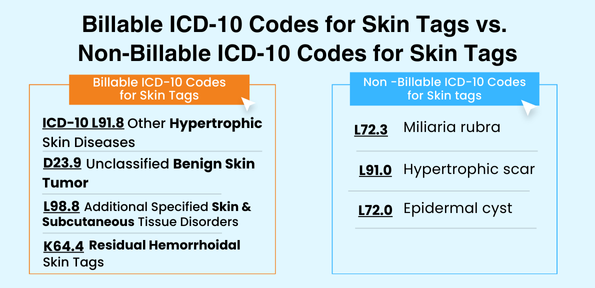 ICD-10 Codes for Skin Tags: A Guide for Healthcare Professionals 1 BillableICD10CodesforSkinTagsvsNonBillableICD10CodesforSkinTags