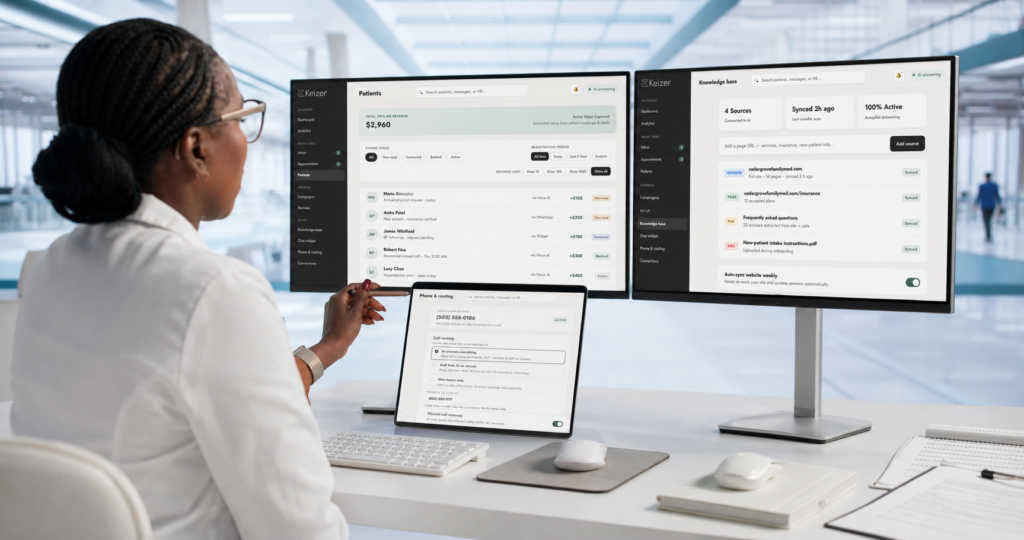 AI Infrastructure for Healthcare Private Equity Portfolios_Never miss a patient